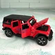 Машинка іграшка Jeep Wrangler Rubicon моделька металева колекційна 15 см Червоний (2805218) - зображення 6
