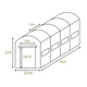 Теплица садовая Focus Garden 2,5x4x2 м парник 4 секции Белый - изображение 12