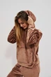 Худі жіноче MOODO 3912 L коричневе - зображення 6
