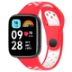 Перфорований ремінець для Xiaomi Redmi Watch 3 Active "Біло-червоний" (VANAX64001) - зображення 1