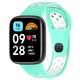 Перфорированный ремешок для Xiaomi Redmi Watch 3 Active "Бело-бирюзовый" (VANAX64008) - изображение 1