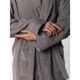 Халат махровый Lotus Home - Nella grey S/M (svt-2000022289672) - изображение 5