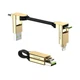 Кабель-брелок Rolling Square inCharge X Lava Black 6 в 1 USB-C/Lightning для быстрой зарядки 100W 0.08m Marble Beige - изображение 1