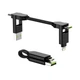 Кабель-брелок Rolling Square inCharge X Lava Black 6 в 1 USB-C/Lightning для быстрой зарядки 100W 0.08m Lava Black - изображение 1
