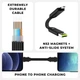 Кабель-брелок Rolling Square inCharge X Lava Black 6 в 1 USB-C/Lightning для быстрой зарядки 100W 0.08m Marble Beige - изображение 4