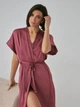 Халат женский BARWA garments 0242 S/L Темно-розовый (2110002429643) - изображение 4