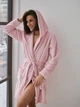 Халат женский теплый с капюшоном BARWA garments 0227 2XL Розовый (2110002275356) - изображение 5