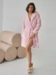 Халат женский теплый с капюшоном BARWA garments 0227 2XL Розовый (2110002275356) - изображение 8