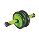 Колесо для преса подвійне PowerPlay 4327 Dual-Core Ab Wheel Чорно-зелене - изображение 3