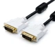 Кабель Dvi-Dvi 2 ferite, DVI-D пакет, довжина 5 метрів чорний - зображення 2