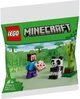 Конструктор Lego Minecraft Стив и Беби Панда 30672 - изображение 1