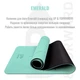 Килимок для йоги UP & FORWARD 183x61x0.6 TPE Emerald Flower - зображення 2