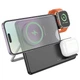 Док станція 3 в 1 Hoco CQ1 22,5W для Apple IPhone 12-15, iWatch, AirPods - зображення 2