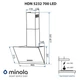 Вытяжка наклонная Minola HDN 5232 WH/INOX 700 LED - изображение 13
