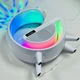 Нічник з бездротовою зарядкою та Bluetooth колонкою G2388A, з USB / Акумуляторний RGB світильник з дискошаром - зображення 5