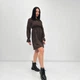 Вельветовое платье с завышенной талией Fashion 50/52 шоколадный - изображение 2
