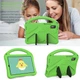 Чехол-накладка Kids with Stand для Honor Pad X9 / X8 Pro с ручкой зелёный - изображение 2