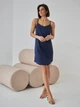 Ночная рубашка женская BARWA garments 0338 L Темно-синяя (2110003383418) - изображение 4