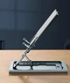 Складаний металевий тримач - підставка для телефону QIANYI LIFTING FOLDING silver - изображение 3