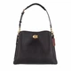 Сумка жіноча шкіряна Coach Polished Pebble Leather Willow Shoulder Bag чорна - зображення 1
