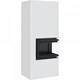 Камінна топка Kratki SIMPLE 8 BS права в обудові BOX стальний - білий - изображение 4