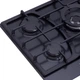 Газовая варочная поверхность WEILOR GM W 714 BL, черная эмальрованная на 5 конфорок, газ-контроль - изображение 3