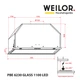Белая полновстраиваемая мощная кухонная вытяжка WEILOR PBE 6230 GLASS WH 1100 LED, 60 см, 1100 куб.м. - изображение 11