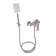 Смеситель для душа Lidz Kubis 010 (с душевым гарнитуром) (k35) LDKUB010NKS28535 Nickel - изображение 1