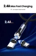 Кабель зарядный UGREEN US503 Type-C/Micro USB 5V2.4A магнитный 1 м Dark gray (40126_40127) - изображение 5