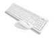 Комплект (клавіатура, миша) бездротовий A4Tech FG1012 White USB Білий 30565 - изображение 5