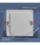 Світильник вбудований Electrum Quadro M 18W 4000К (B-LD-1962) Білий 39464 - зображення 5