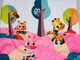 Детский розвивающий игровой коврик BABYSIT для малышей с мягкими бортиками дугами и игрушками для девочек Розовый - изображение 5