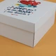 Коробка Подарочная с Любовью eko-kraft 200*200*100 мм - упак 3 шт - Микрогофра Коробка с рисунком "Любящие Сердца" - изображение 2