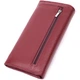 Кошелек для женщин из натуральной кожи с геометрическим клапаном ST Leather 22547 Бордовый - изображение 5
