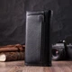 Кожаный женский кошелек с геометрическим клапаном ST Leather 22546 Черный - изображение 7