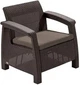 Комплект пластикових меблів Keter Corfu II Weekend Set 258953 коричневий - зображення 2