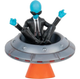 Фігурка Fortnite Emote Action Human Bill & Lil' Saucer Jazwares 10 см (0191726453772) - зображення 2