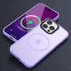 Противоударный TPU+PC Чехол Metal Buttons with MagSafe Colorful для Apple iPhone 14 Pro (6.1") Сиреневый - изображение 2
