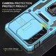 Ударостійкий чохол Camshield Army Ring для Samsung Galaxy A33 5G Блакитний / Light Blue - изображение 4