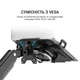 Подставка для ноутбука OfficePro для кронштейнів VESA 75x75,100x100 +RGB (LH474B) - изображение 3