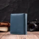 Женский вертикальный кошелек из натуральной кожи с монетницей ST Leather Бирюзовый (bg194fash35) - изображение 10