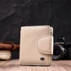 Жіноче вертикальне портмоне ST Leather з натуральної шкіри з магнітною застібкою та монетницею Білий (bg194fash55) - зображення 10