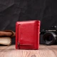 Жіночий вертикальний гаманець із натуральної шкіри з монетницею ST Leather Червоний (bg194fash65) - зображення 13