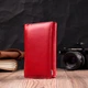 Кошелек женский кожаный ST Leather Accessories leather-19469 Красный - изображение 7