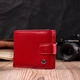 Яскраве жіноче портмоне ST Leather із натуральної шкіри з монетницею Червоний (bg194fash71) - зображення 9