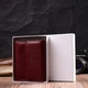 Жіночий шкіряний гаманець для карток купюр та монет ST Leather bg194fash92 Бордовий - зображення 13