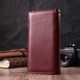 Жіночий вертикальний гаманець з натуральної шкіри ST Leather бордового кольору для документів з монетницею (bg225fash34) - зображення 10