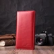 Вертикальный Женский Кошелек На Магнитах Из Натуральной Кожи St Leather Красный (260404) - изображение 5