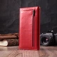 Вертикальный Женский Кошелек На Магнитах Из Натуральной Кожи St Leather Красный (260404) - изображение 6