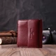 Женский маленький кошелек с монетницей из натуральной кожи ST Leather Бордовый (bg225fash44) - изображение 8